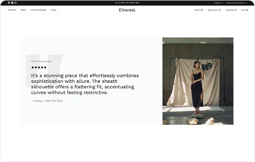 Catchy Testimonial Section